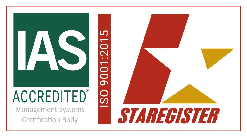 IAS ACCREDITED STAREGISTER ISO 9001:2015